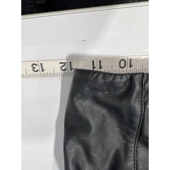 Lysse Faux Vegan Leather Leggings Women S Black High Waist Skinny Tummy Control - Picture 3 of 7